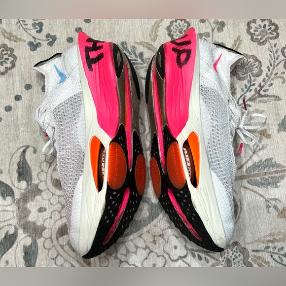 Nike Alphafly 3 Men's Road Racing Shoes Size 9 (M) / 10.5 (W) Pink/Blue/White - Picture 14 of 16
